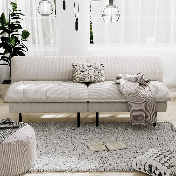 Ribilake 70" Futon Sofa Bed, 4 in 1 Multi-Function Couch Sleeper