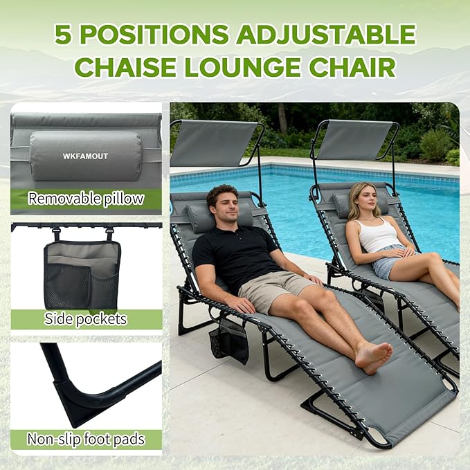 Outdoor Folding Lounge Chair
