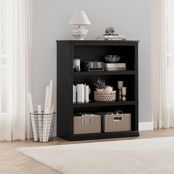 GarveeHome 5 Tier Farmhouse Bookcase, 67.4" Tall Book Shelf