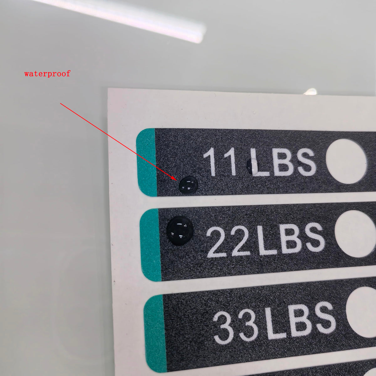 11 lbs to 220lbs/5kg to 100kg Weight Stack Stickers for Gym Machine