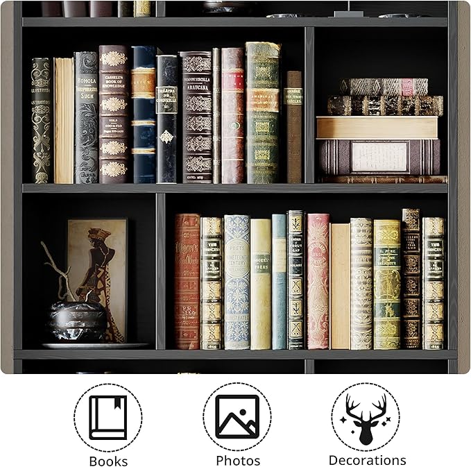 IRONCK Book Shelf, Tall Bookshelf