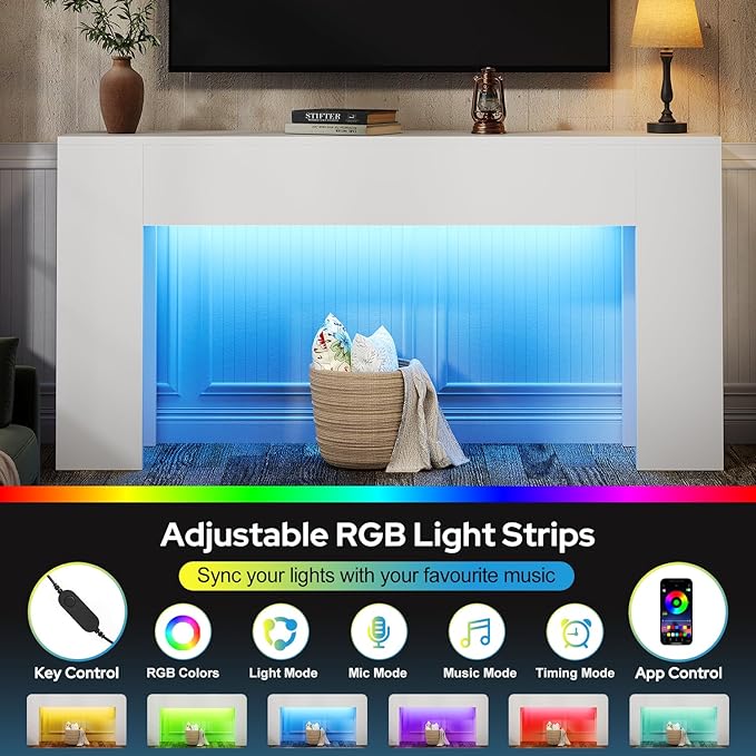 UNIQUITE 63-Inch Long Console Table