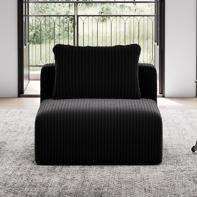 Avenco 35.4” Armless Modular Sofa Seat, Individually Wrapped Coil Support &