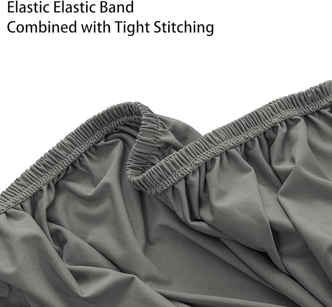 Super Stretch 40x40x15 inch Square Ottoman Cover- Soft Form Fit Ottoman Cover