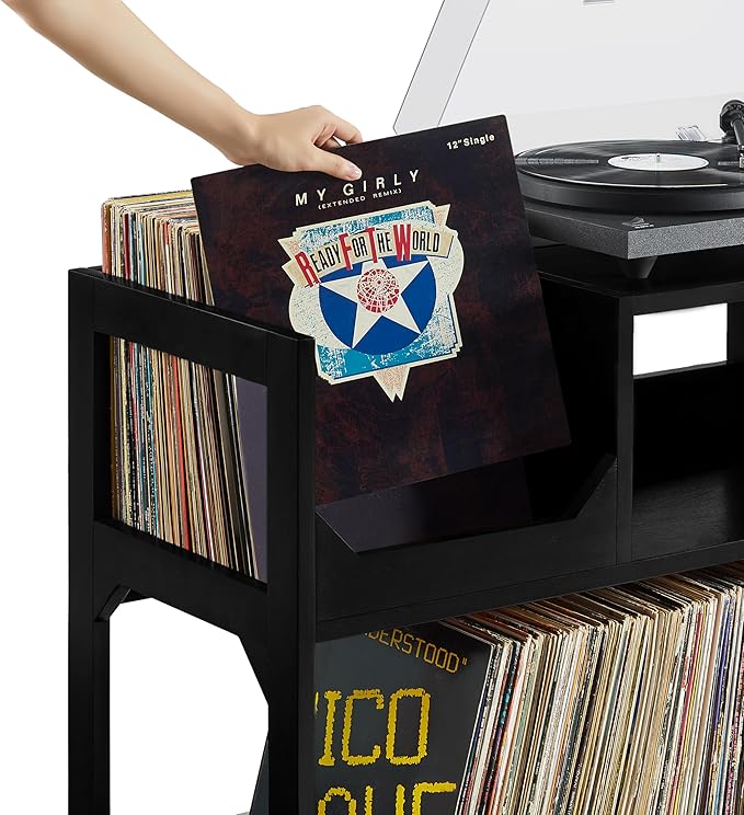 Crosley Furniture Asheville Mid-Century Modern Media Console Record Player Stand