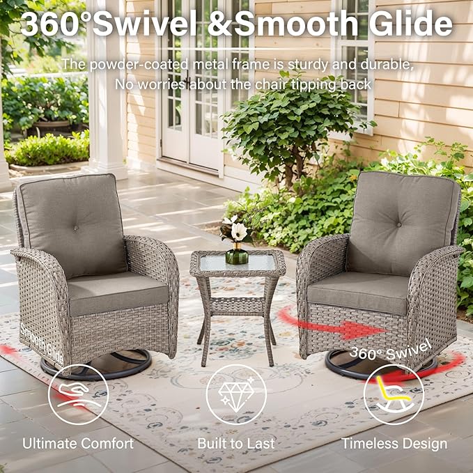 Belord 5 Pieces Patio Furniture Set
