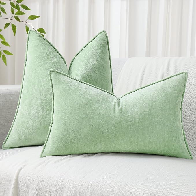 decorUhome Summer Couch Euro Sham Throw Pillow Covers 26x26 Set of 2,