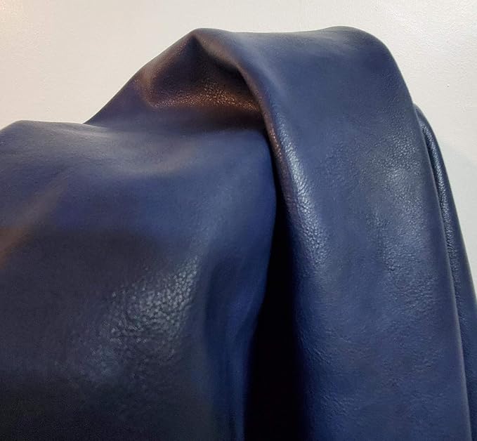 NAT Leathers | Navy Soft Faux Vegan Leather PU | 4 Yards Cut by The Yard |