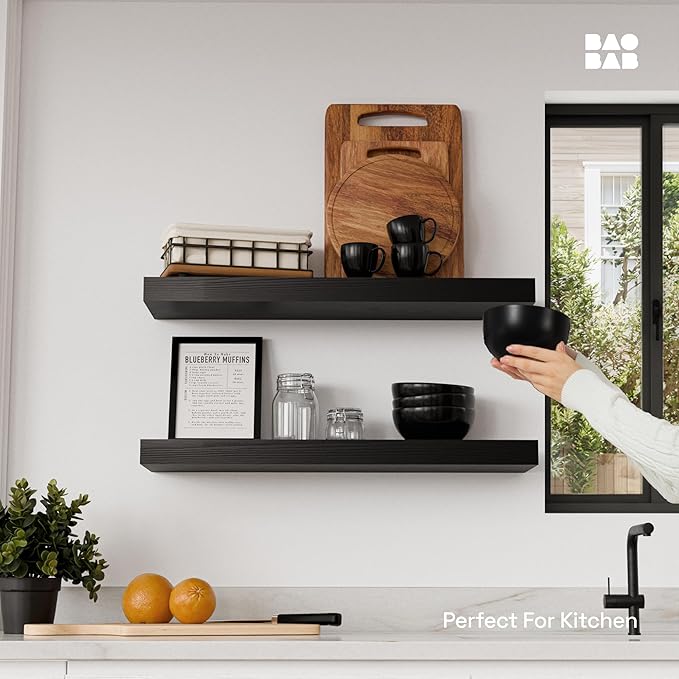 BAOBAB WORKSHOP Wood Floating Shelves