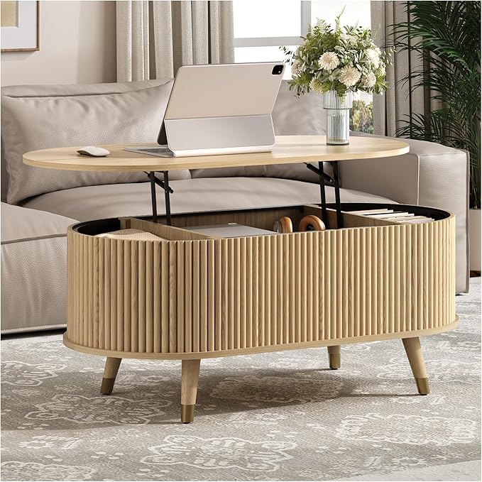 42.5" Oval Lift Top Coffee Table