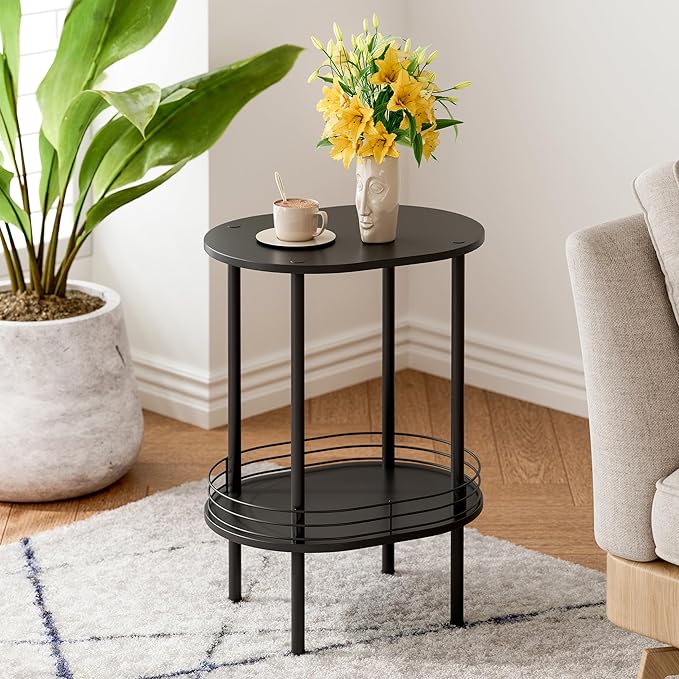 Small Modern Oval Side Table