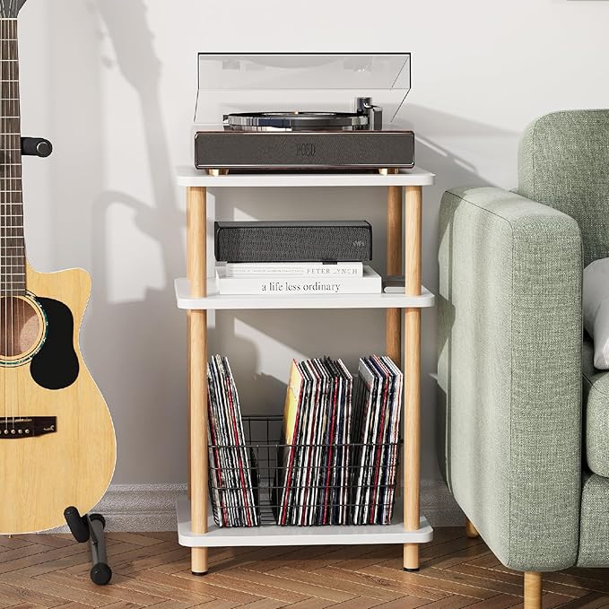 Apicizon 3 Tier Nightstand, End Table