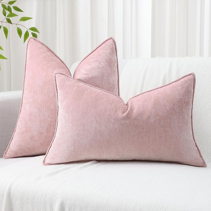 decorUhome Summer Couch Throw Pillow Covers 18x18 Set of 2, Decorative Soft