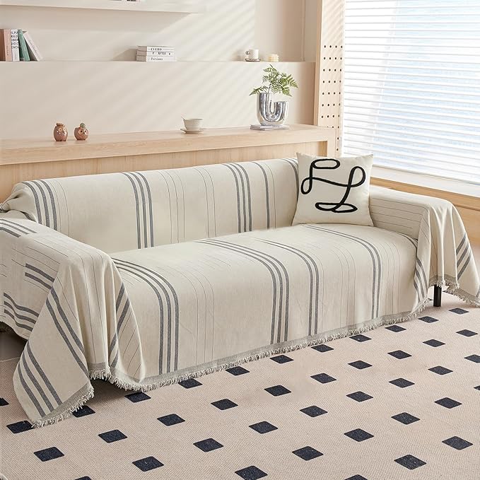 DREAMINGO Couch Cover Reversible Chenille Loveseat Sofa Covers