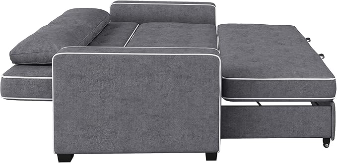 Serta Ainsley 66.5" Convertible Sleeper Loveseat, Full Size, Dreamcoil Comfort