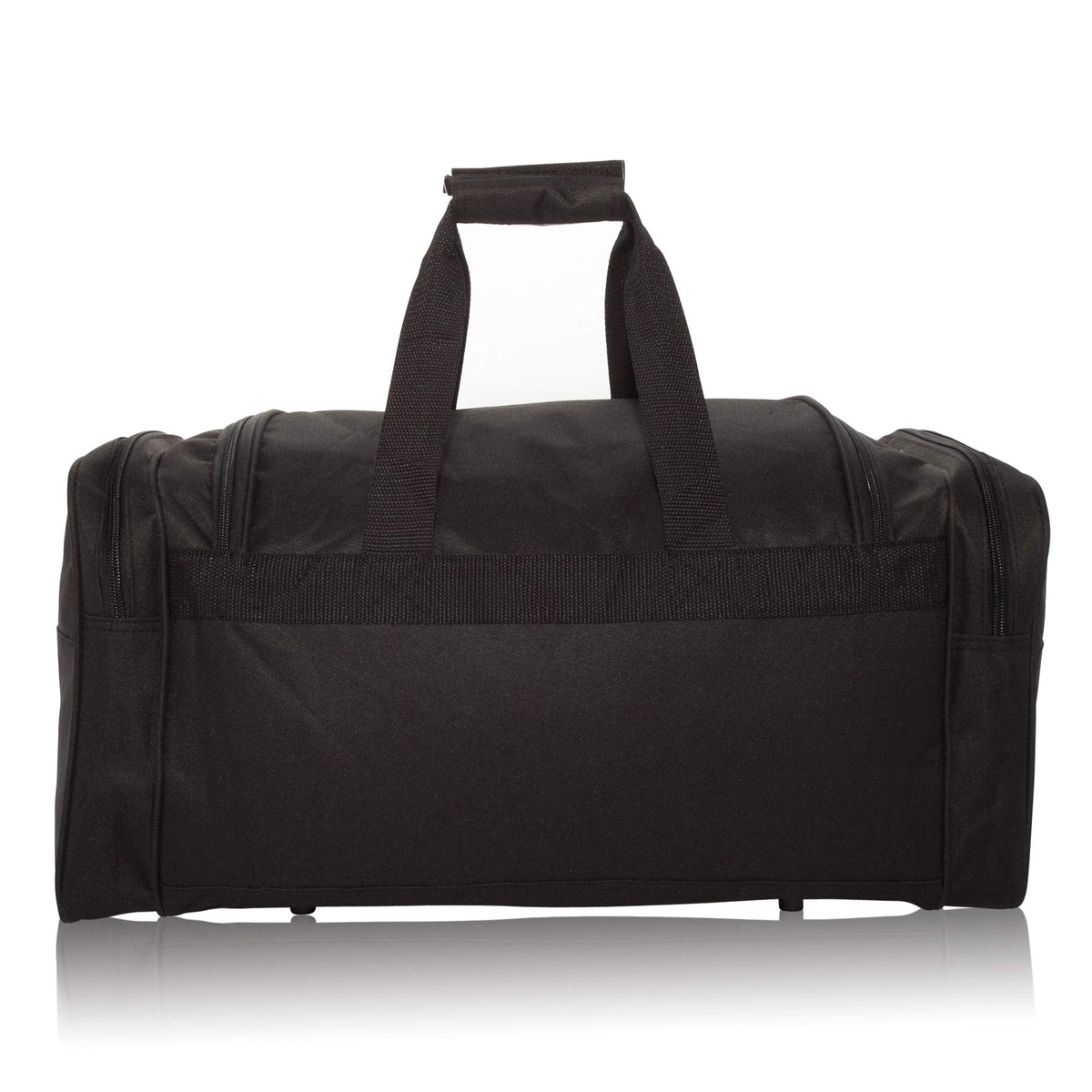 DALIX 21" Blank Sports Duffle Bag Gym Bag Travel Duffel Adjustable Strap in Black