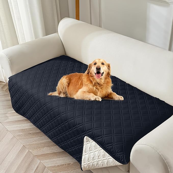 Genina Waterproof Couch Cover, Washable Anti-Slip 86.6 inch Sofa Covers
