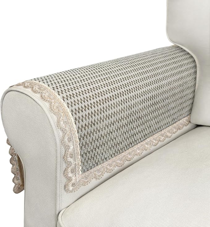 Velvet Couch Arm Covers