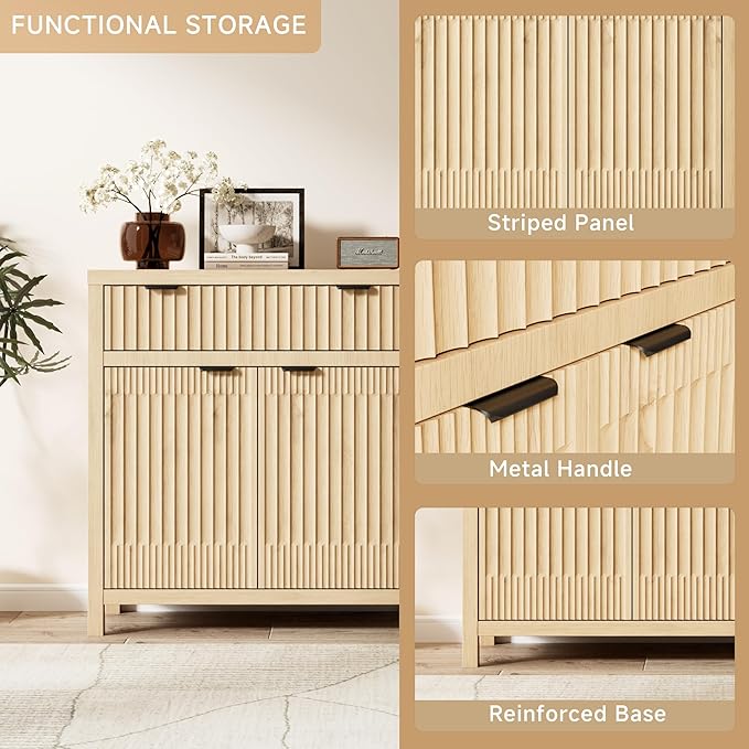 Fatmok Fluted Buffet Cabinet
