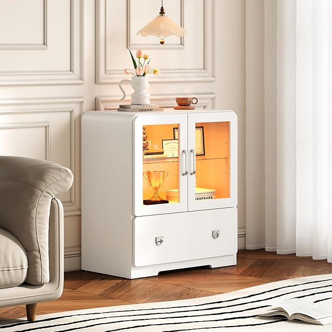 RoyalCraft White Display Cabinet