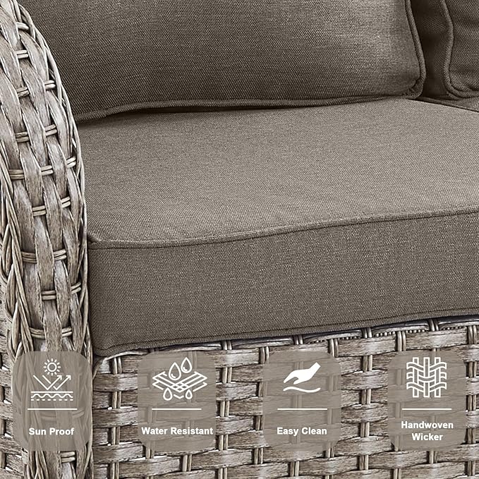 Belord Expansive 10 Pieces Outdoor Patio Furniture Set