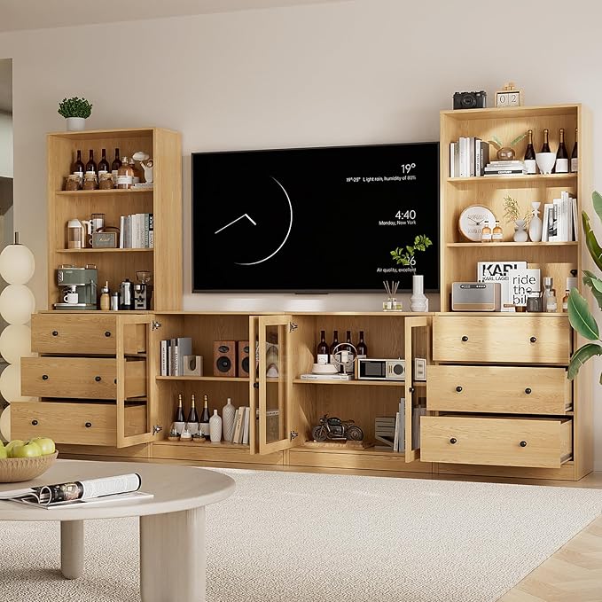 TUSY 71" Large TV Stand Set