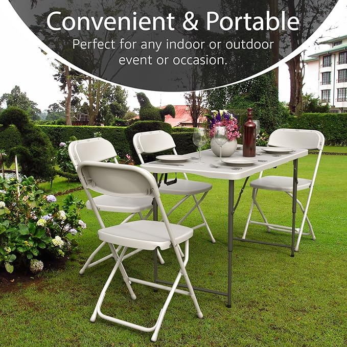 10 Pack of 4 Feet Foldable Table