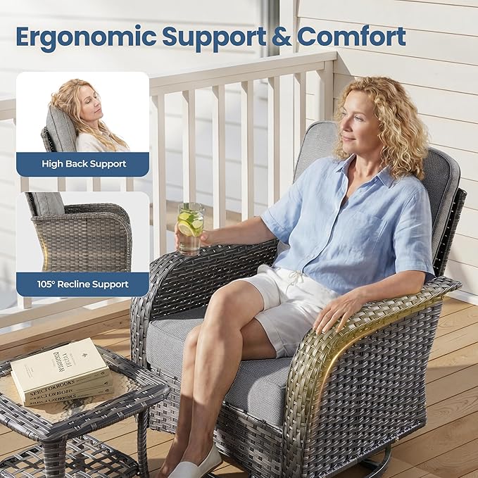 Weaxty 8 Pieces Outdoor Patio Furniture Sets
