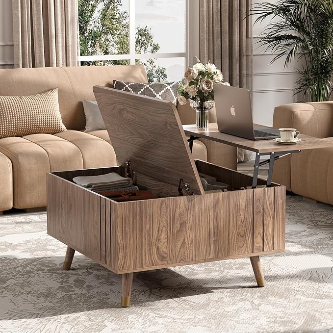SULIVES Lift Top Coffee Table