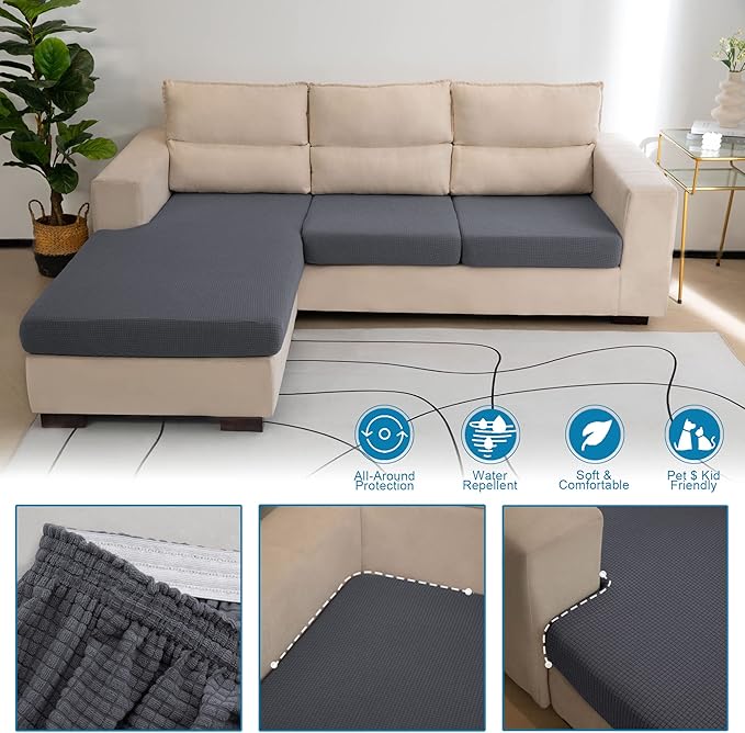 Water Repellent L Shaped Couch Covers