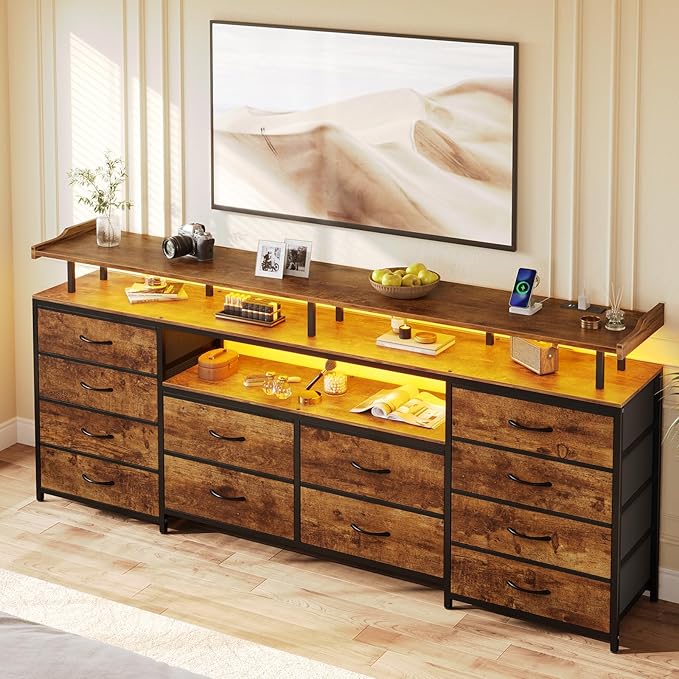 BTHFST 12 Drawers TV Stand Dresser