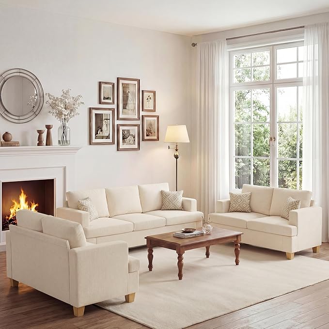 Apicizon Cloud Couches Living Room Furniture Sets, Loveseat Sofa Set of 2 & 3