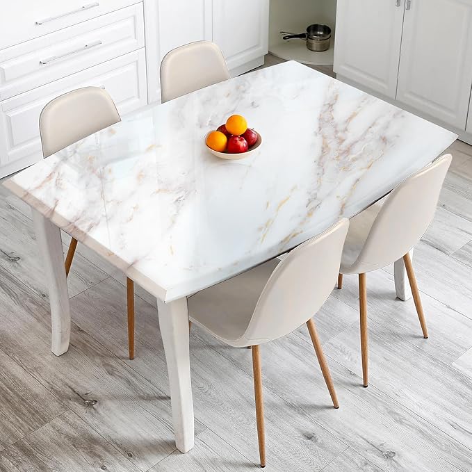 rabbitgoo Glossy Marble Contact Paper Peel and Stick Wallpaper 23.6" X 196.8"
