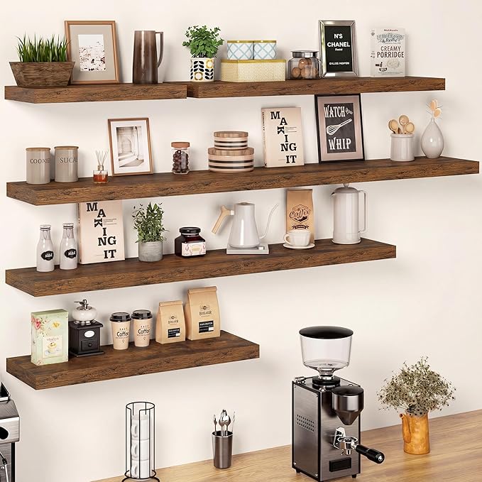 48 Inch Floating Shelves, 12 Inch Deep Floating Shelves