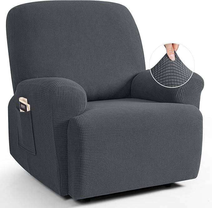 TAOCOCO Oversized Recliner Chair Covers, 1 Seater Streach Recliner Covers Soft