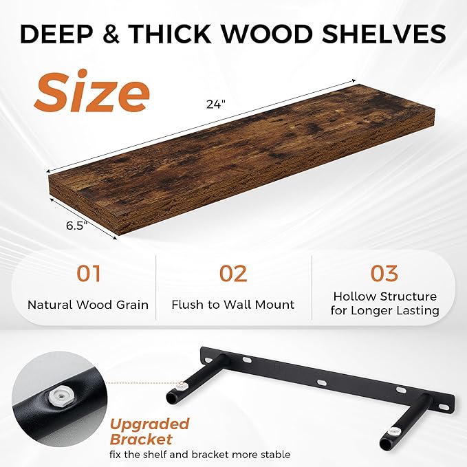 Fun Memories Floating Shelves for Wall, Floating Shelf for Living Room