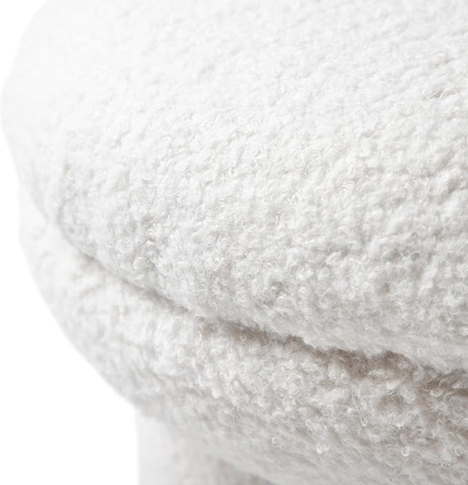 Furniture of America Rami Modern 18-inch Mushroom-Shape Upholstered Ottoman