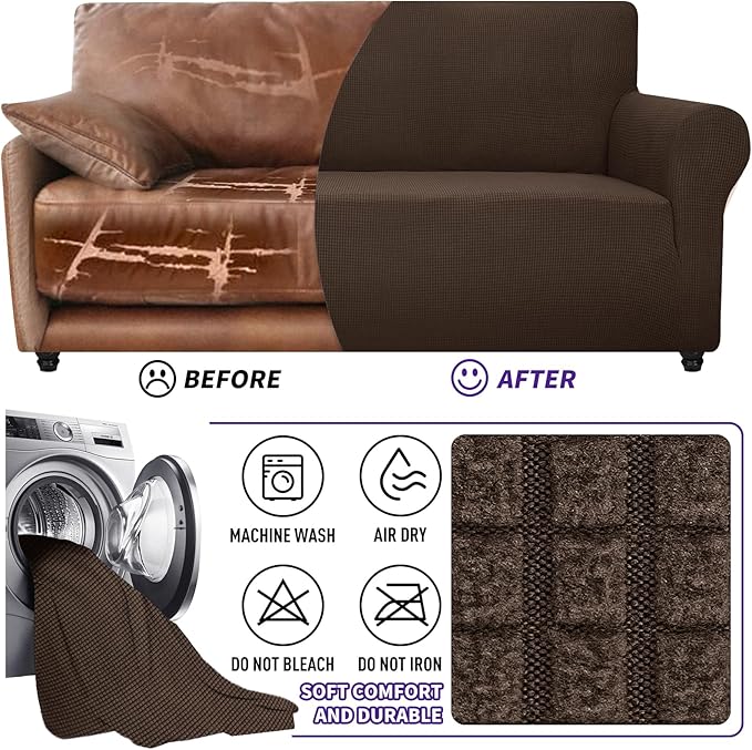 ZNSAYOTX Super Stretch Chair Slipcover Universal Sofa Chair Covers