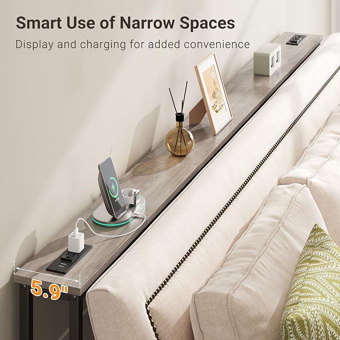 ELYKEN 5.9" Narrow Console Sofa Table