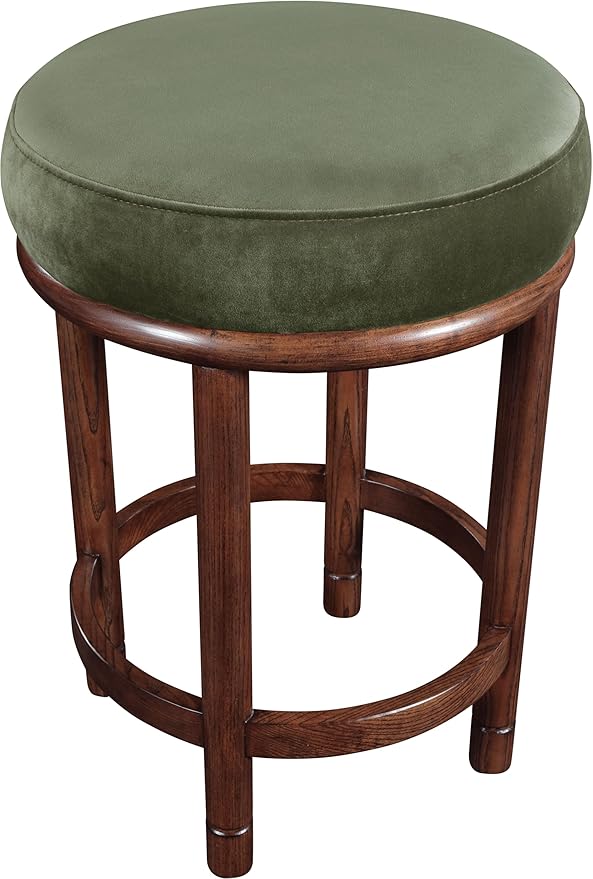 Meridian Furniture 978Green-C Monette Collection Art Deco Counter Stool