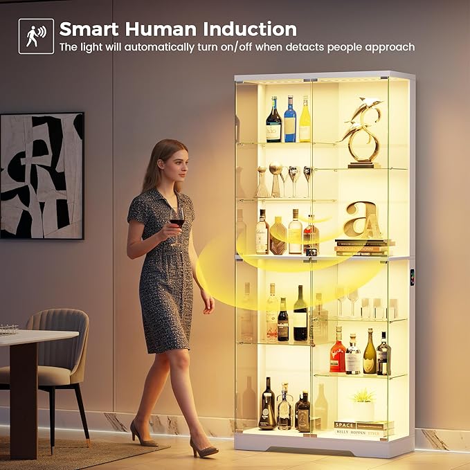 HNEBC 71” Display Cabinet with Glass Doors