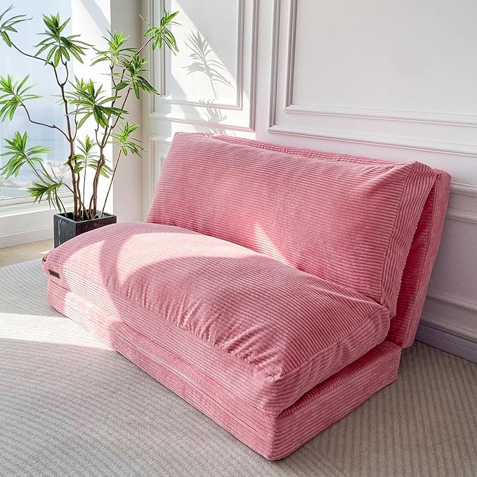 MAXYOYO Folding Sofa Bed, Floor Sofa Convertible Sleeper Chair