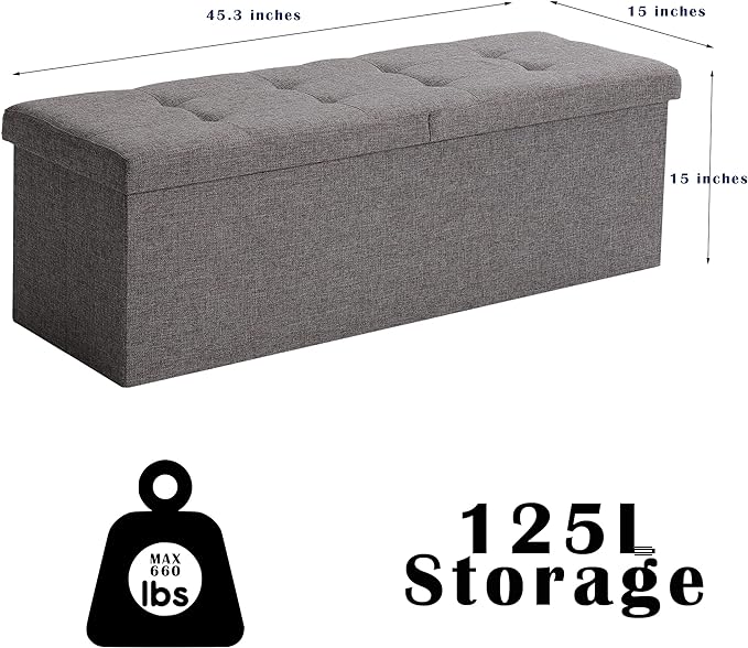 45.3 Inches Ottoman Bench