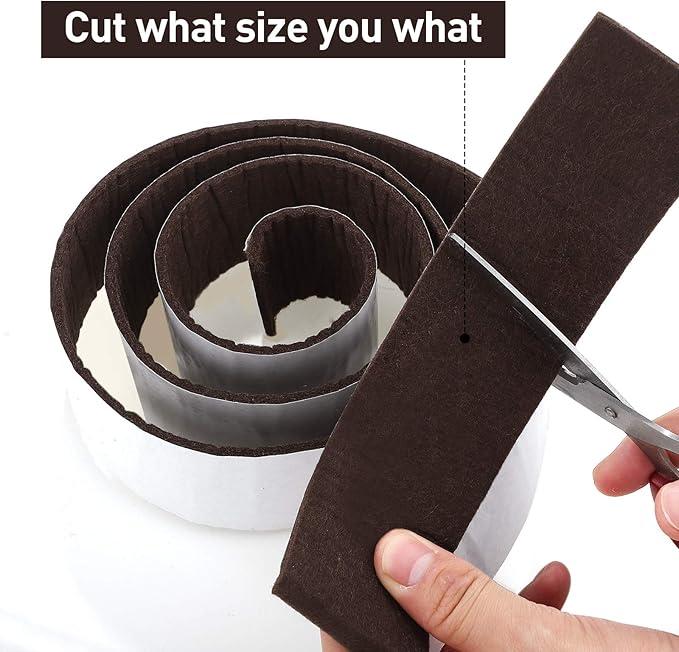 Shappy 2 Packs 120 x 2 x 0.12 Inch Felt Strips