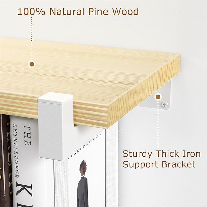 NANATI 2 Set of Floating Bookshelf