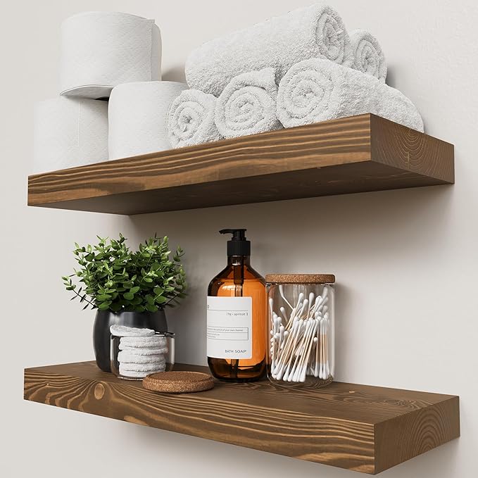 BAOBAB WORKSHOP Wood Floating Shelves
