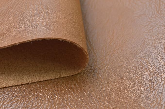 Wento Thick Half Yard Faux Leather Fabric Soft Skin Grain PU Leather