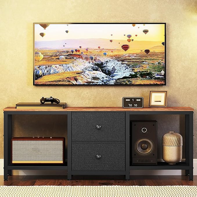 YATINEY TV Stand for TVs up to 55", Entertainment Center
