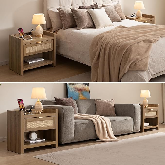 SICOTAS Night Stand Set of 2 Nightstands