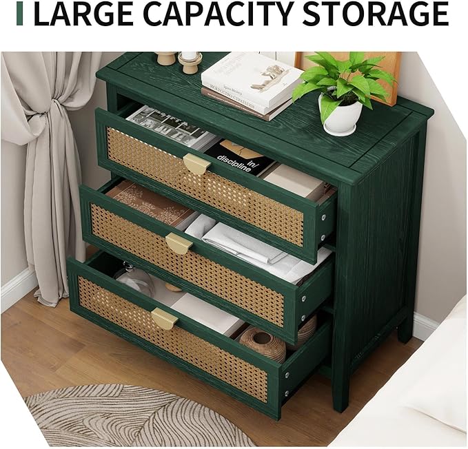 31.5" Retro Green Buffet Sideboard, Modern Coffee Bar Cabinet